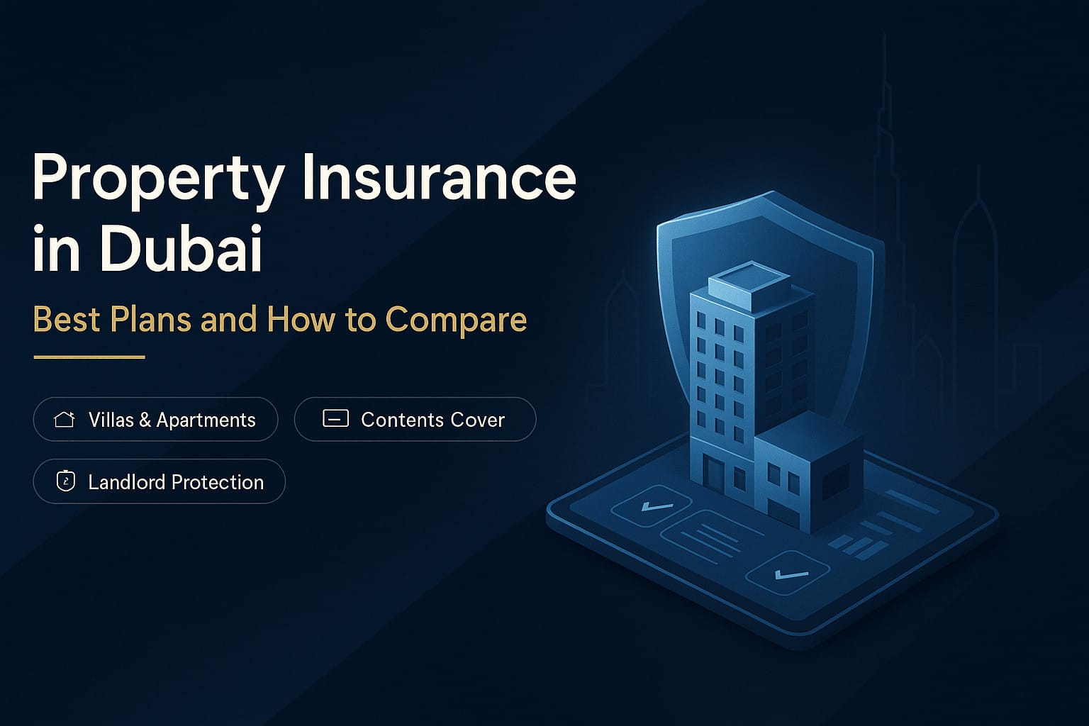 Property Insurance in Dubai: Best Plans and How to Compare Property Insurance in Dubai: Best Plans and How to Compare