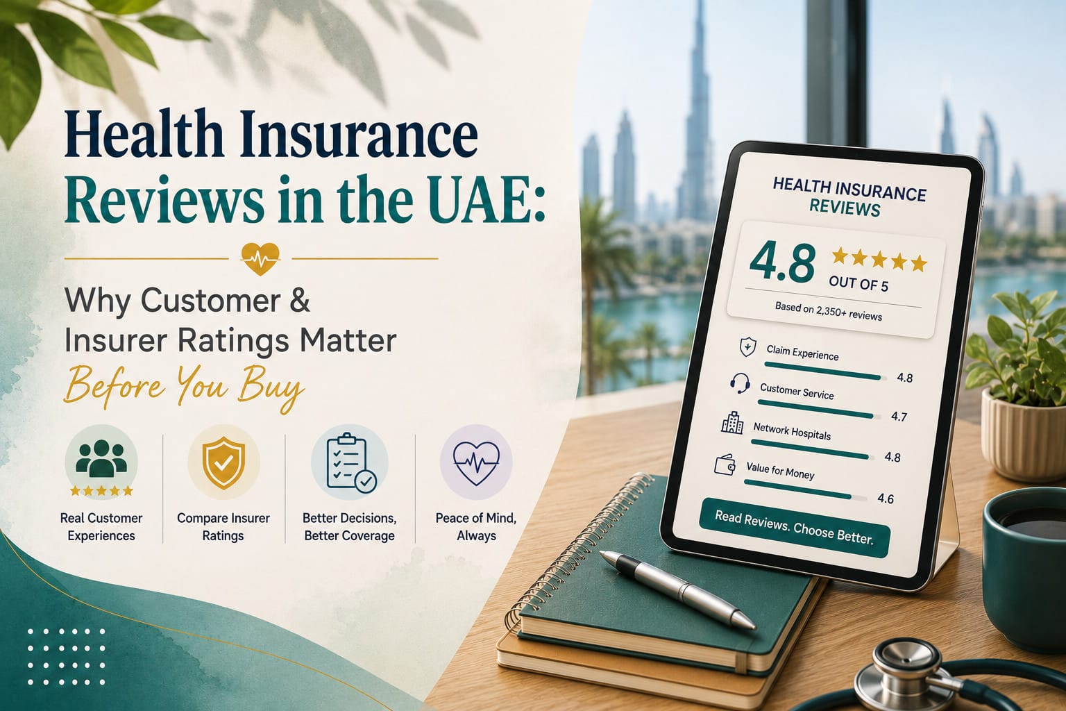 Health Insurance Reviews in the UAE: Why Customer & Insurer Ratings Matter Before You Buy Health Insurance Reviews in the UAE: Why Customer & Insurer Ratings Matter Before You Buy